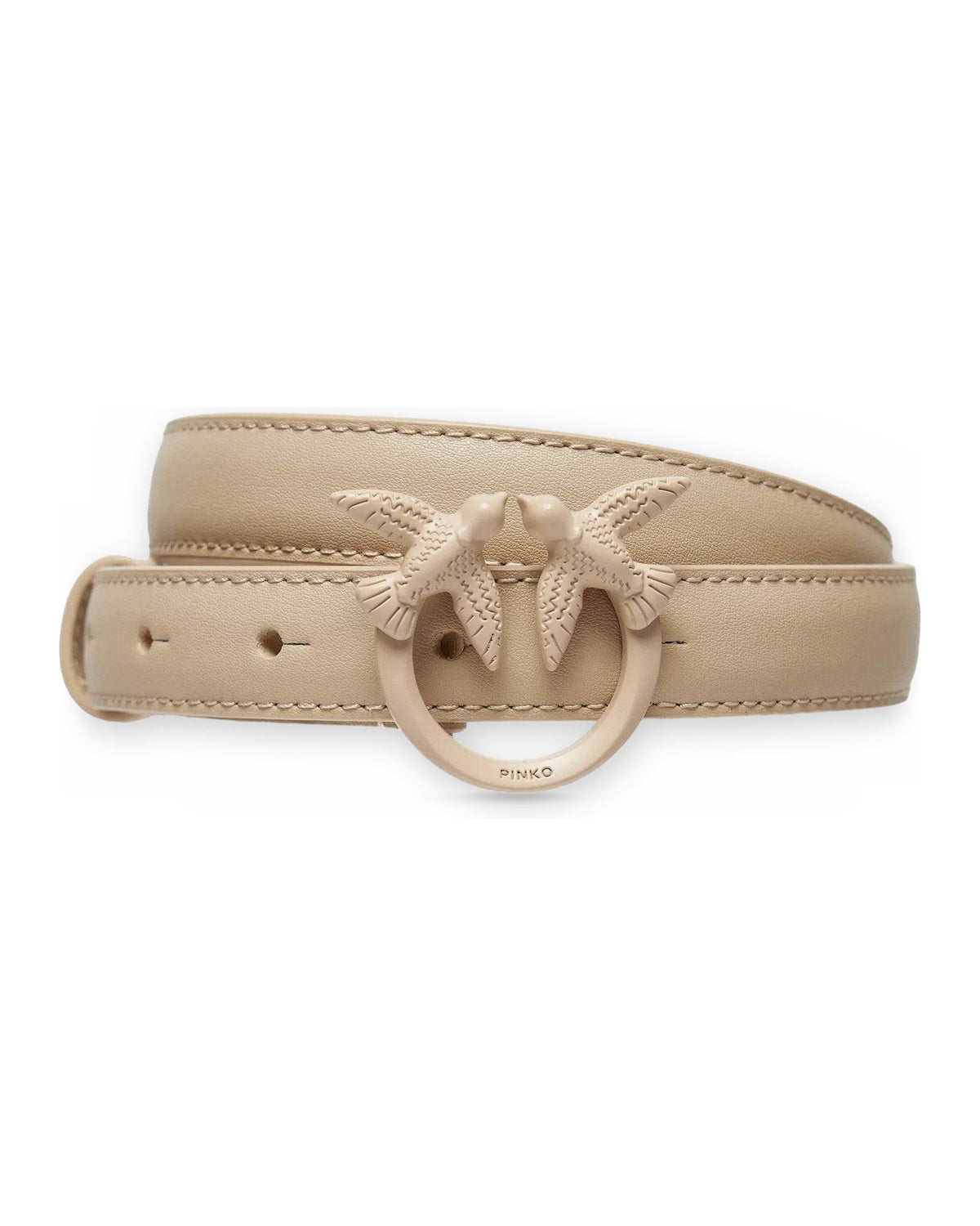 Cinture Donna Pinko - Love Berry H3 Belt Vit.seta Bl - Beige