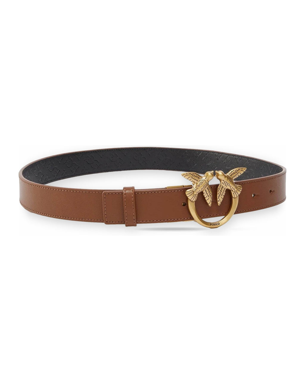 Cinture Donna Pinko - Love Berry H3 Belt Vit.seta Mo - Marrone