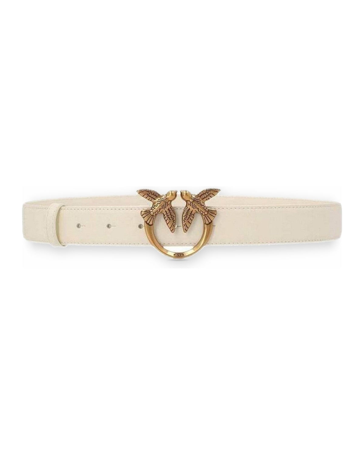 Cinture Donna Pinko - Love Berry H3 Belt Vitello Seta - Bianco