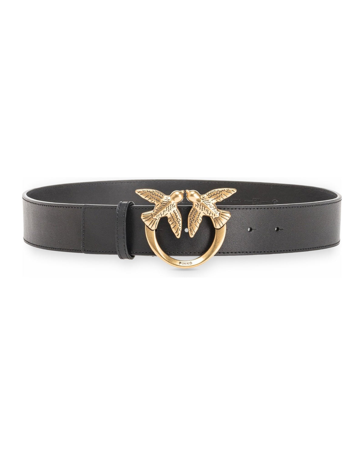 Cinture Donna Pinko - Love Berry H4 Belt Vitello Seta - Nero