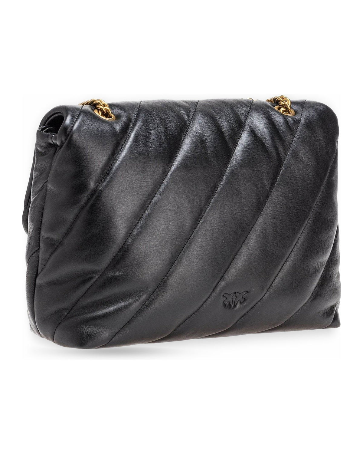 Borse a spalla Donna Pinko - Love Big Puff Cl Sheep Nappa - Nero