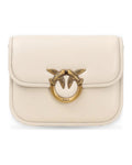 Borse a spalla Donna Pinko - Love Box Bag Fl Mini Nappa + V - Bianco