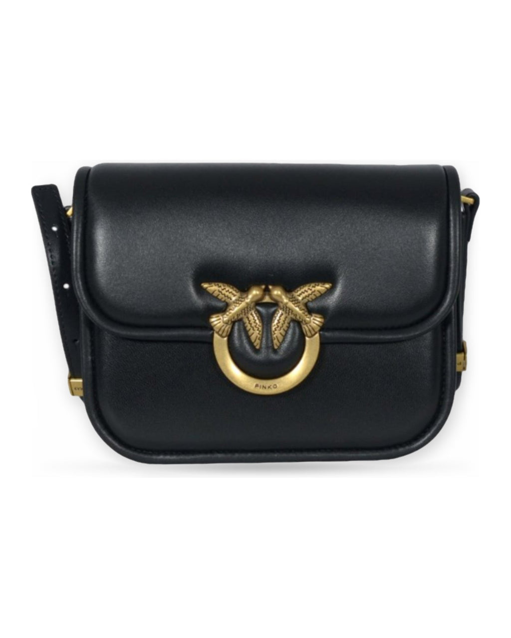Borse a spalla Donna Pinko - Love Box Bag Fl Mini Nappa + V - Nero