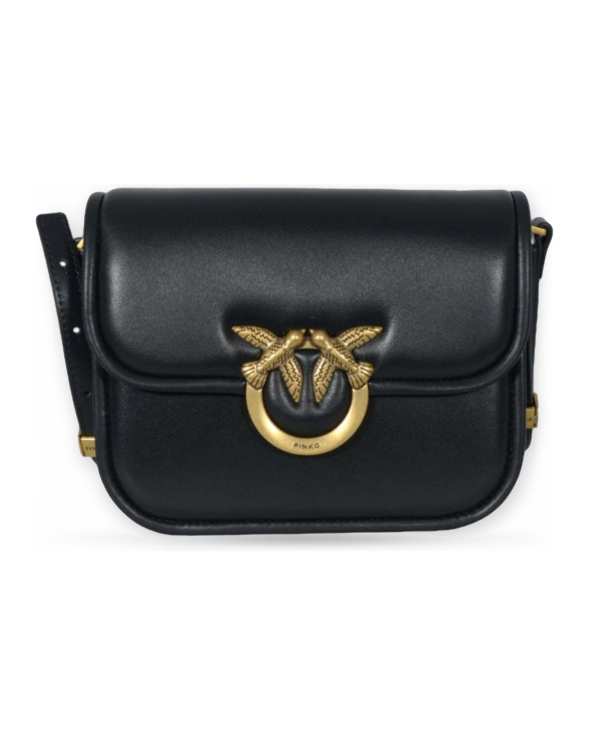 Borse a spalla Donna Pinko - Love Box Bag Fl Mini Nappa + V - Nero