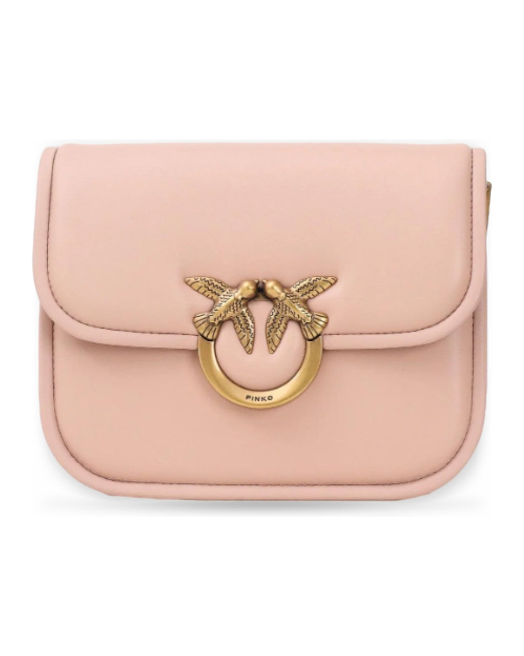 Borse a spalla Donna Pinko - Love Box Bag Fl Mini Nappa + V - Rosa
