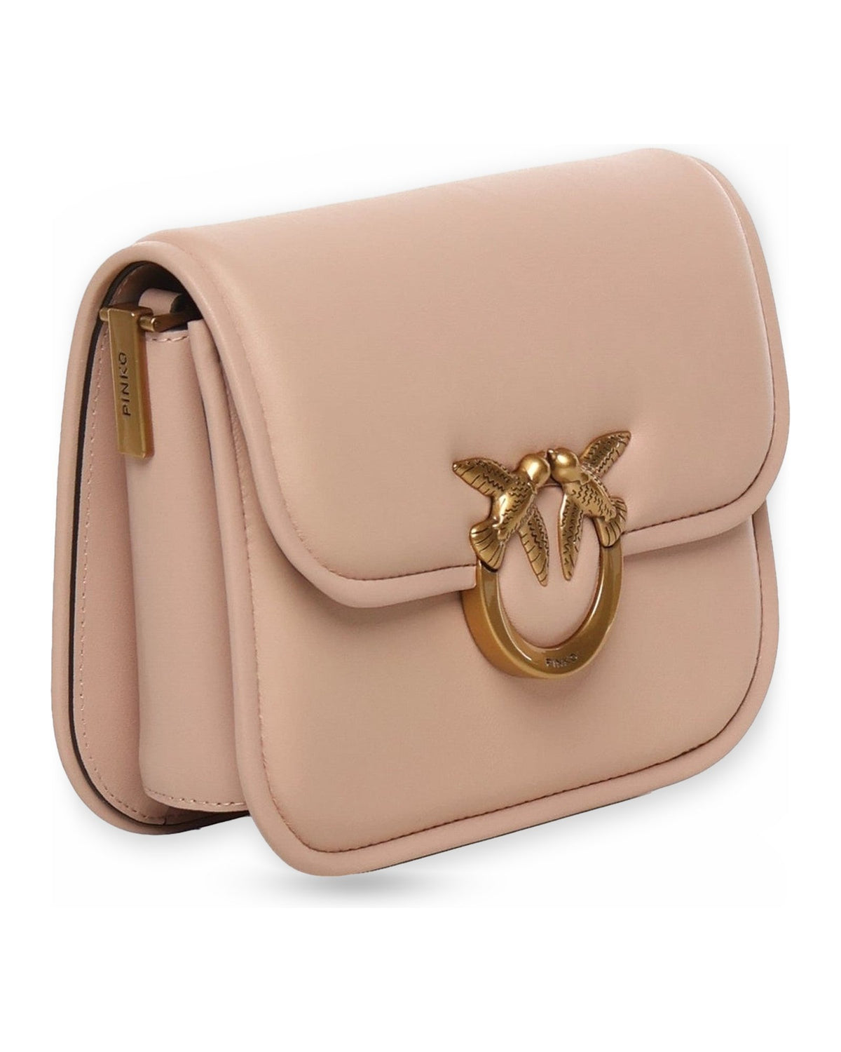 Borse a spalla Donna Pinko - Love Box Bag Fl Mini Nappa + V - Rosa