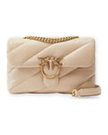 Borse a spalla Donna Pinko - Love Classic Puff Cl Sheep Nap - Beige