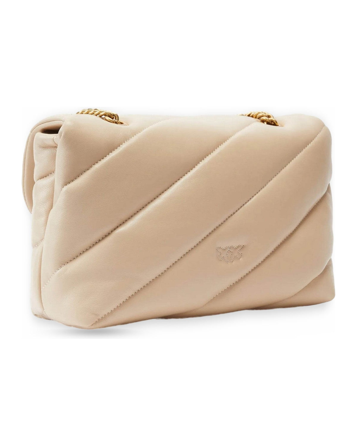 Borse a spalla Donna Pinko - Love Classic Puff Cl Sheep Nap - Beige