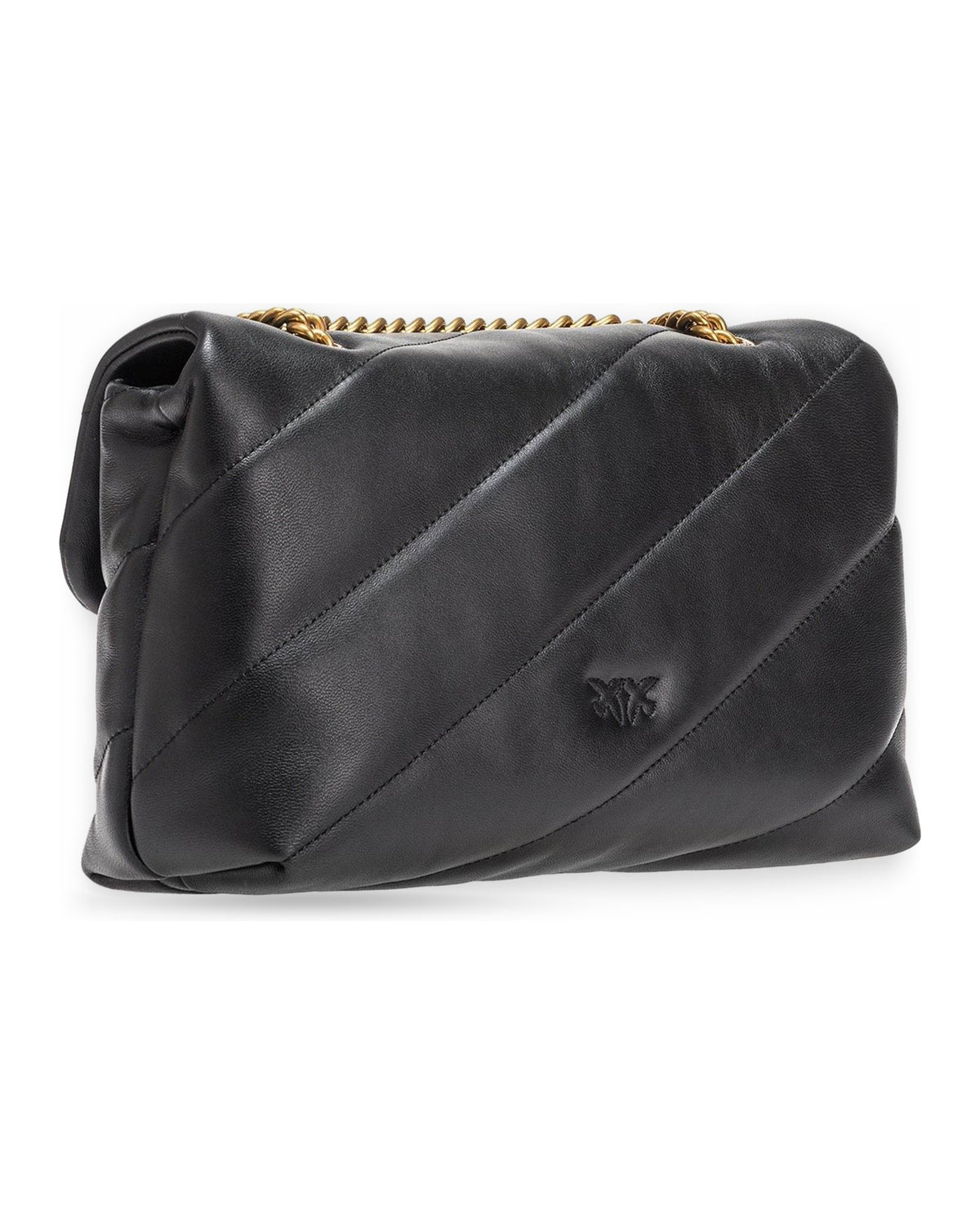 Borse a spalla Donna Pinko - Love Classic Puff Cl Sheep Nap - Nero