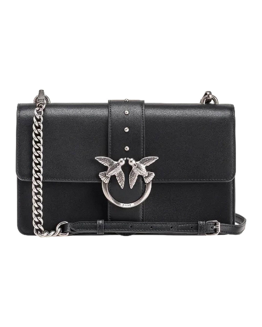 Borse a spalla Donna Pinko - Love One Classic Cl Vitello Se - Nero