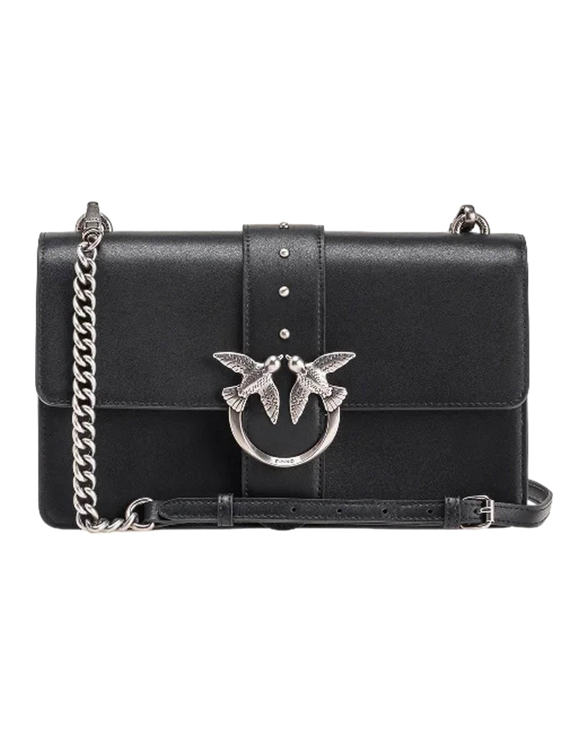 Borse a spalla Donna Pinko - Love One Classic Cl Vitello Se - Nero