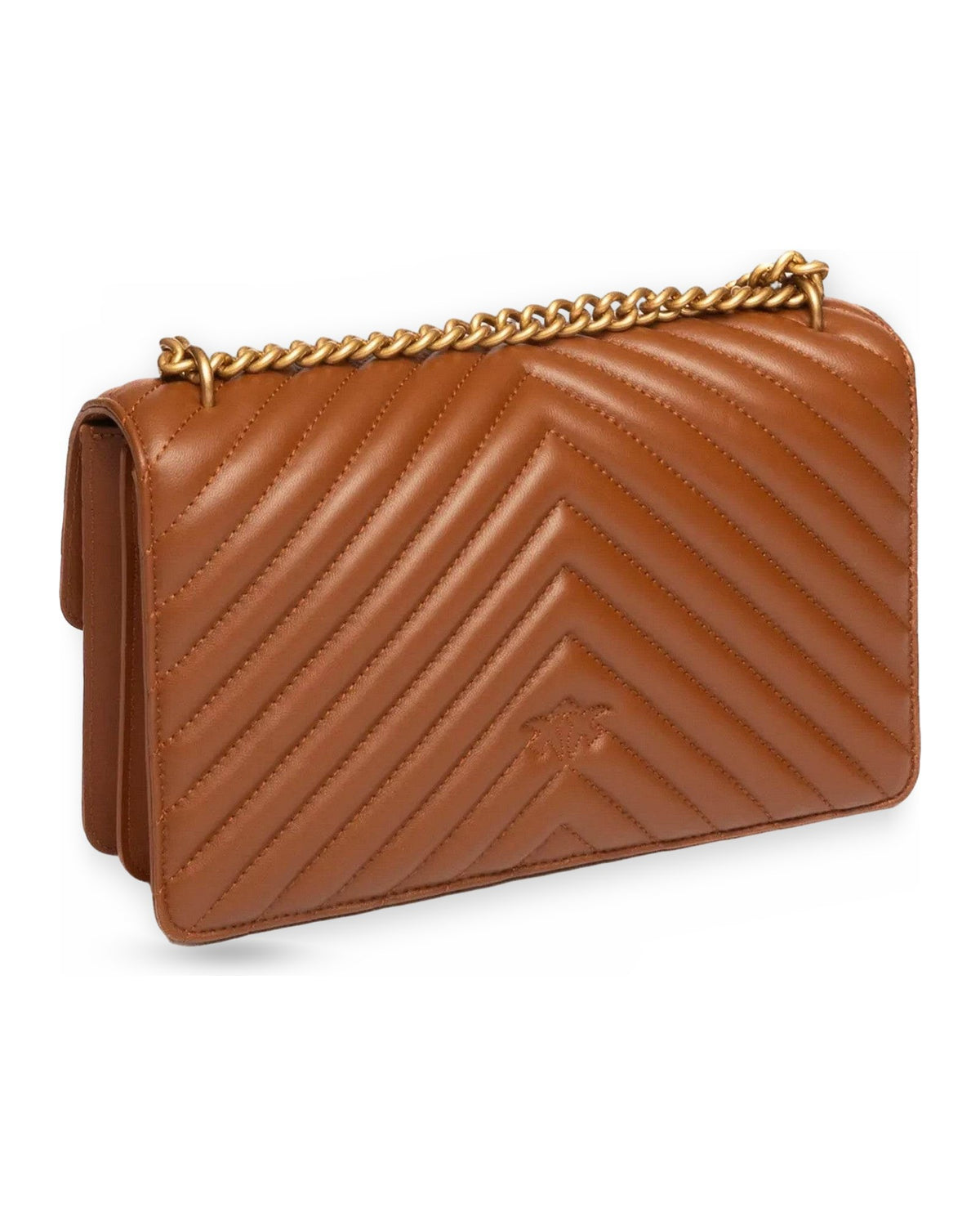 Borse a spalla Donna Pinko - Love One Classic Dc Sheep Napp - Cuoio