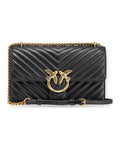 Borse a spalla Donna Pinko - Love One Classic Dc Sheep Napp - Nero