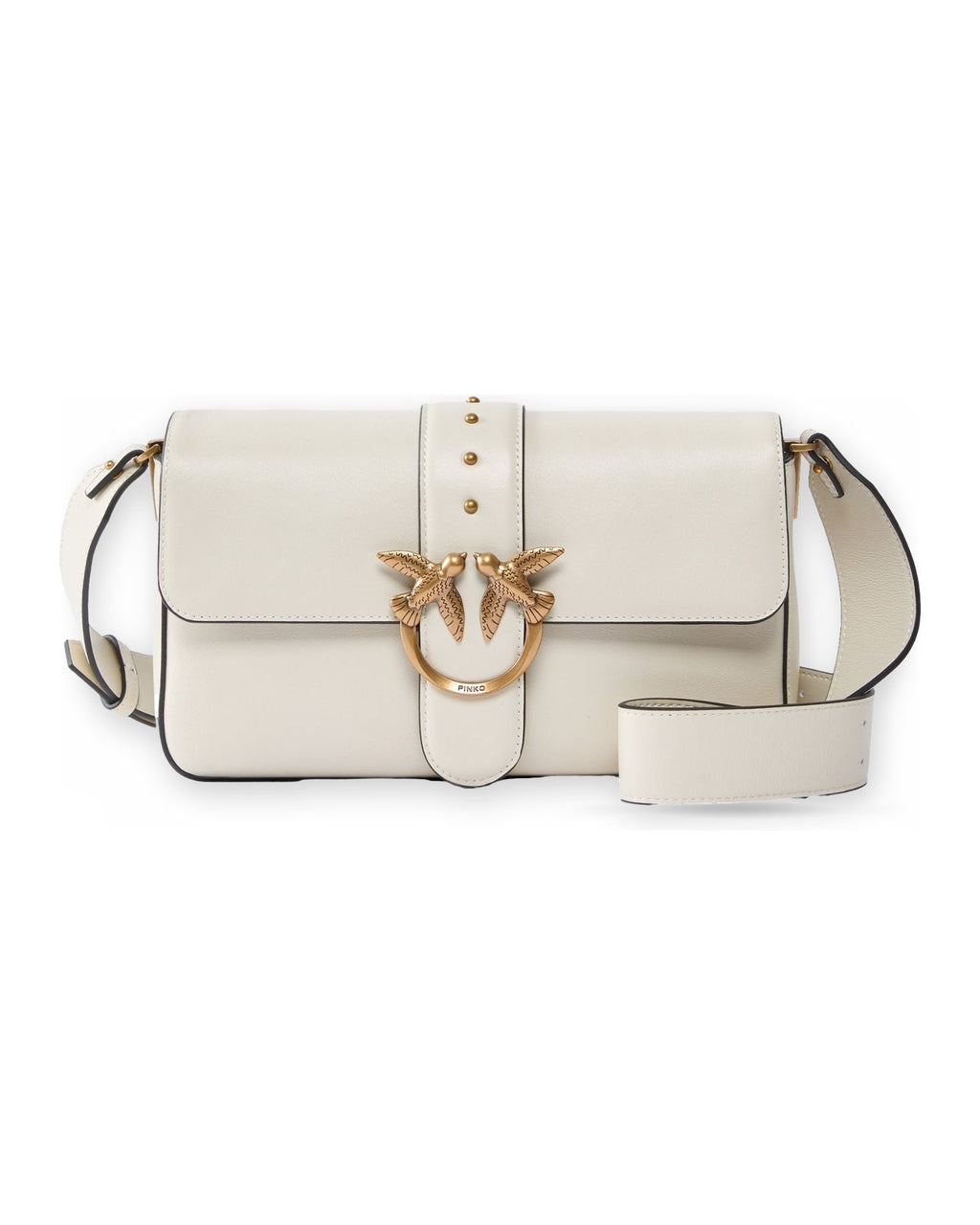 Borse a spalla Donna Pinko - Love One Classic Slouchy Fl Vi - Bianco