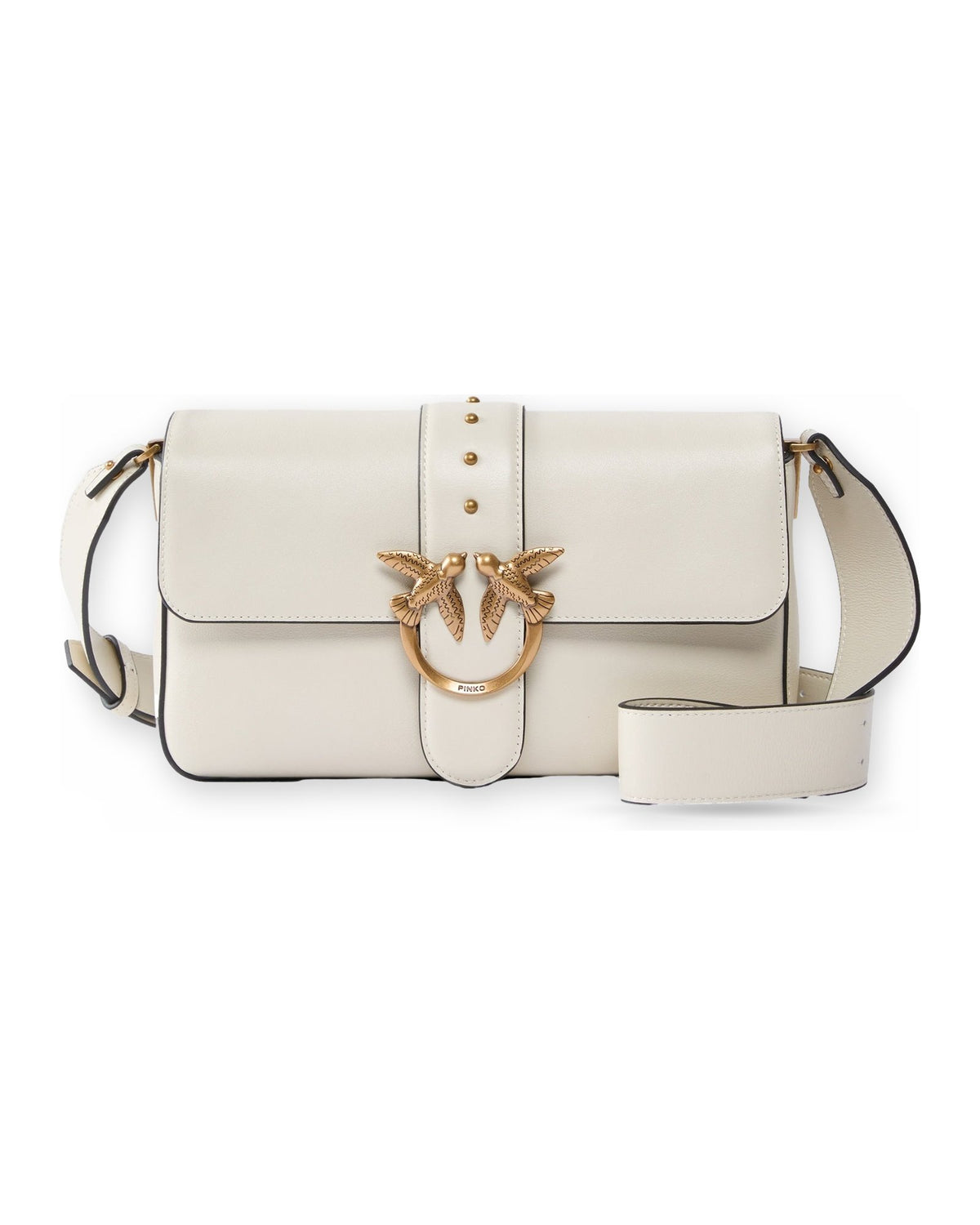 Borse a spalla Donna Pinko - Love One Classic Slouchy Fl Vi - Bianco