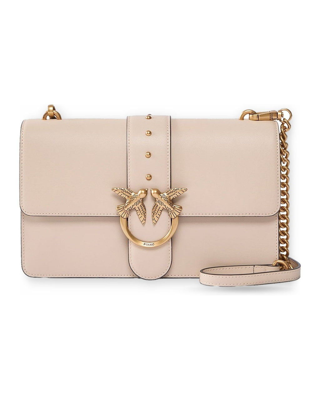 Borse a spalla Donna Pinko - Love One Classic St. Cl Vitell - Beige