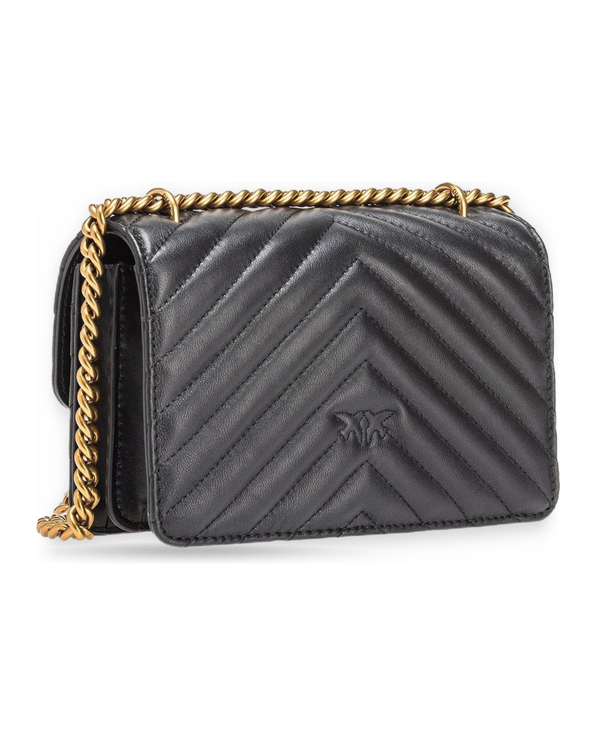 Borse a spalla Donna Pinko - Love One Mini Dc Sheep Nappa C - Nero