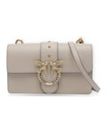 Borse a spalla Donna Pinko - Love One Mini New Buckle Vitel - Beige