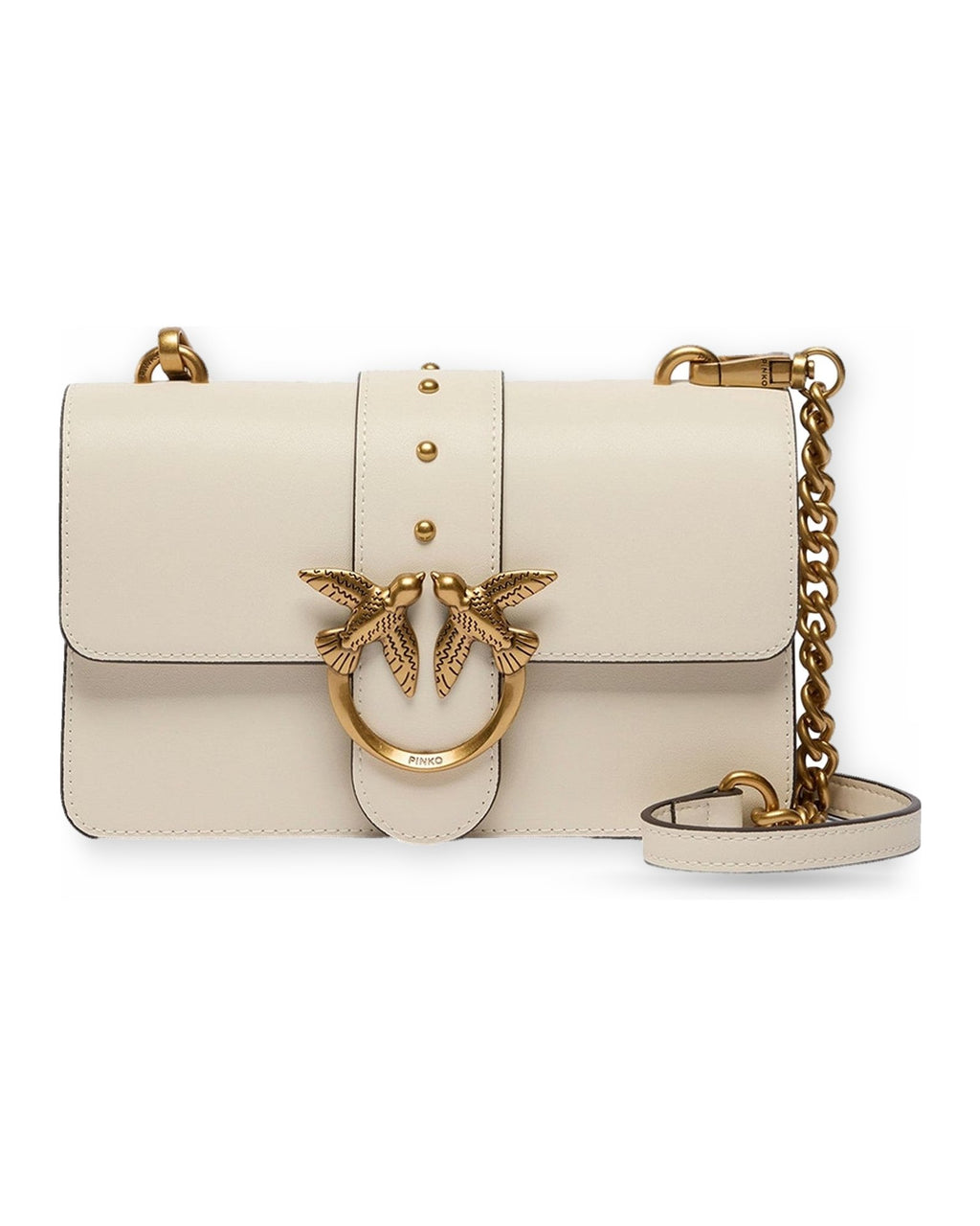 Borse a spalla Donna Pinko - Love One Mini St. Cl Vitello S - Bianco