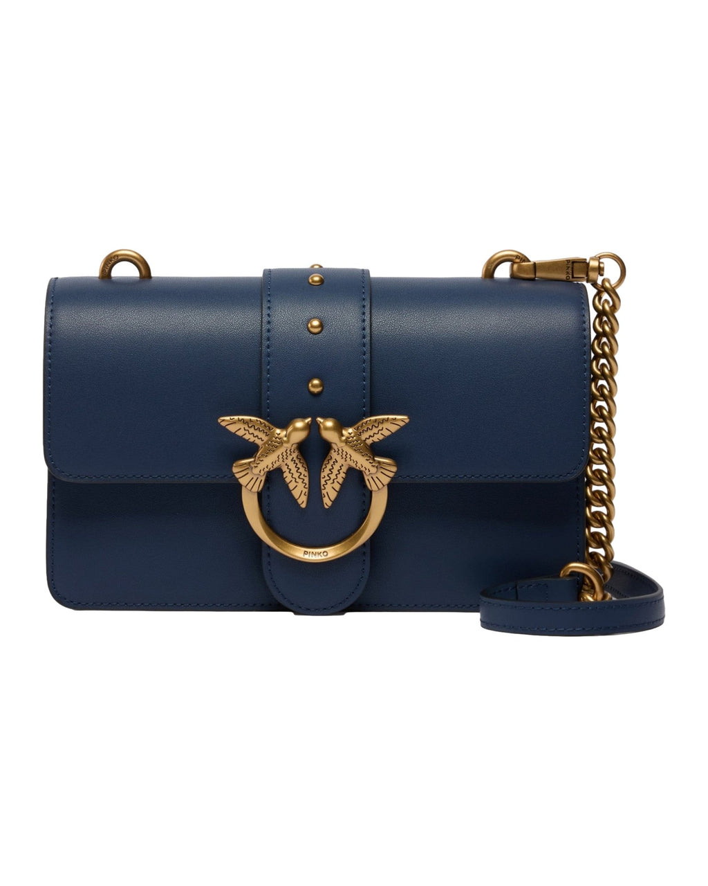 Borse a spalla Donna Pinko - Love One Mini St. Cl Vitello S - Blu