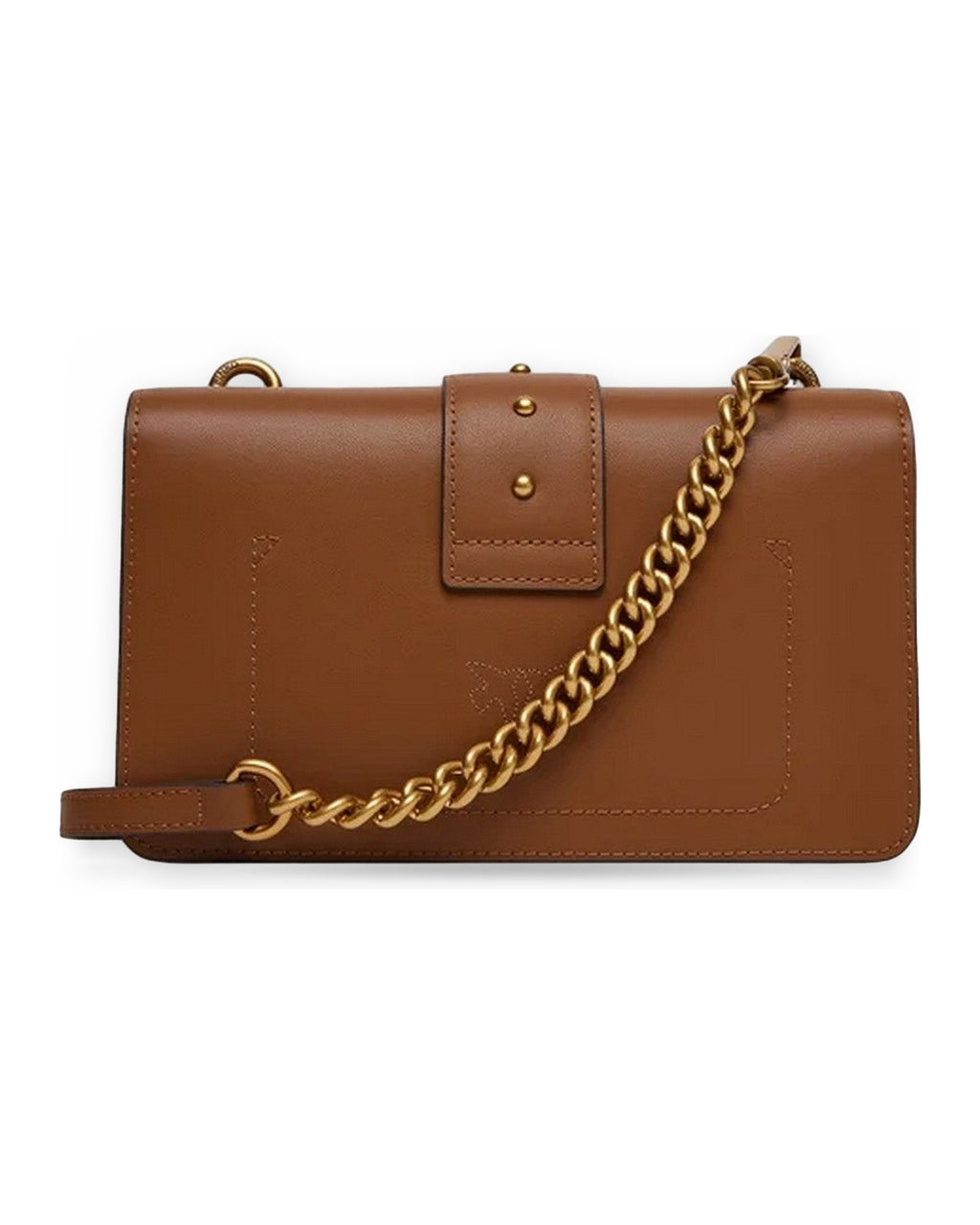 Borse a spalla Donna Pinko - Love One Mini St. Cl Vitello S - Marrone
