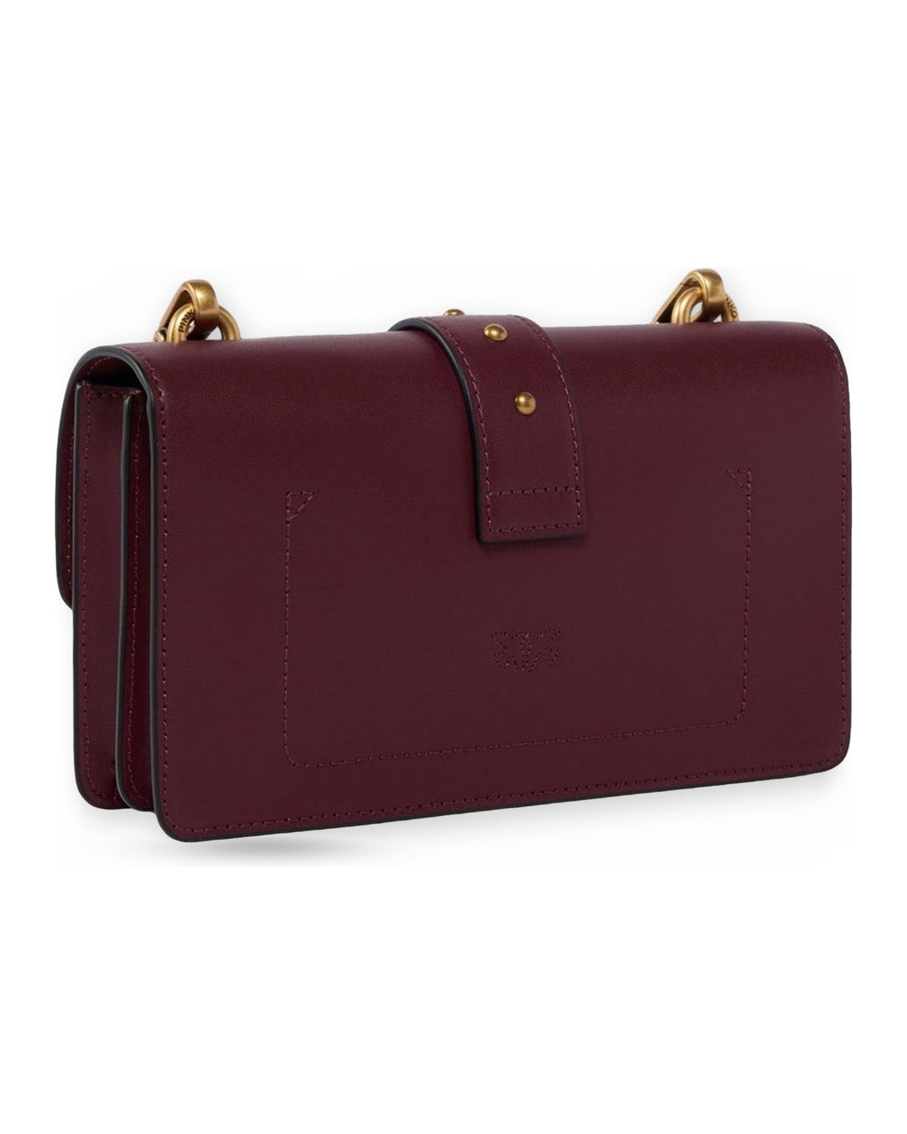 Borse a spalla Donna Pinko - Love One Mini St. Small B. Vit - Bordeaux