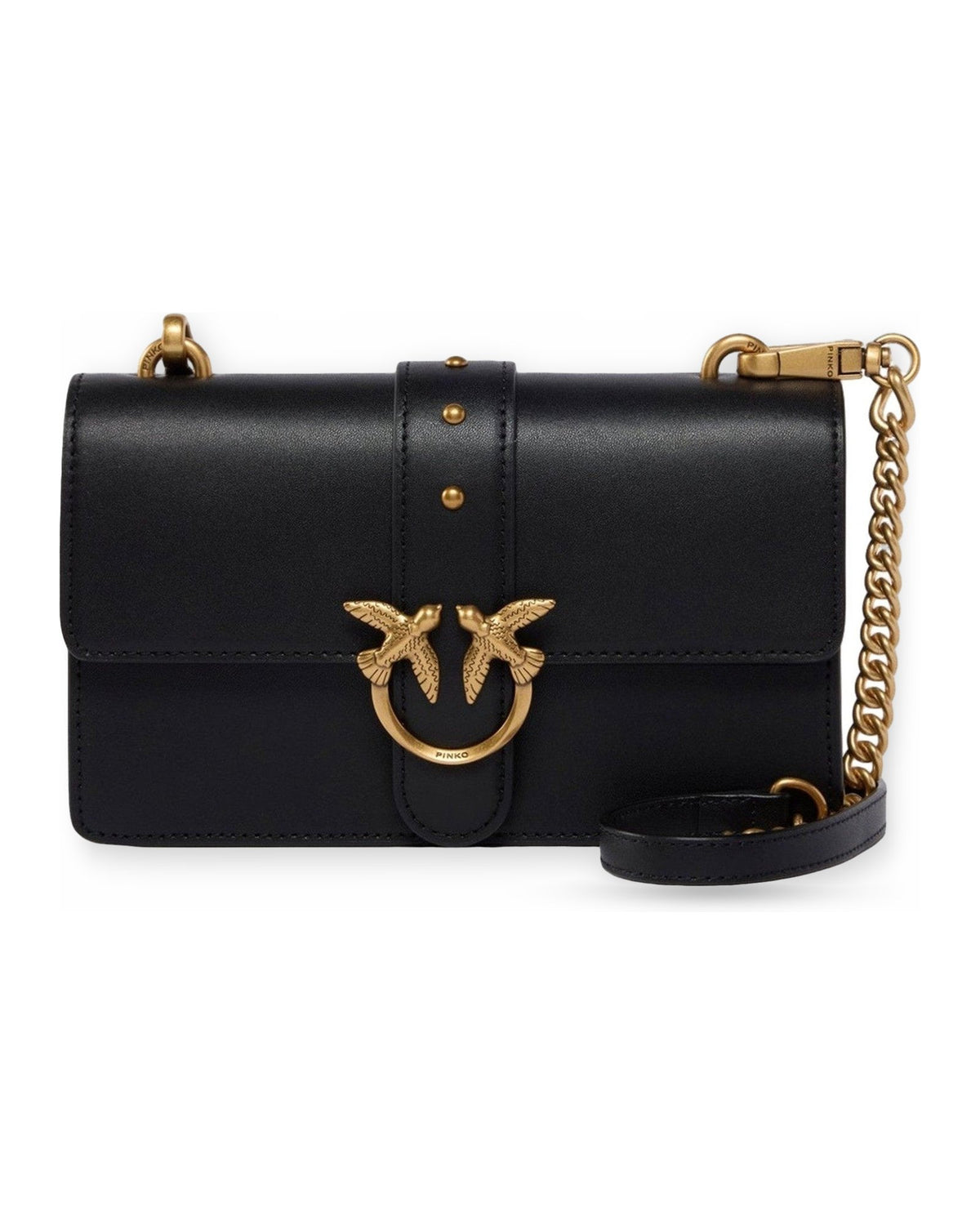 Borse a spalla Donna Pinko - Love One Mini St. Small B. Vit - Nero