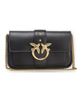 Borse a spalla Donna Pinko - Love One Pocket C Vitello Seta - Nero