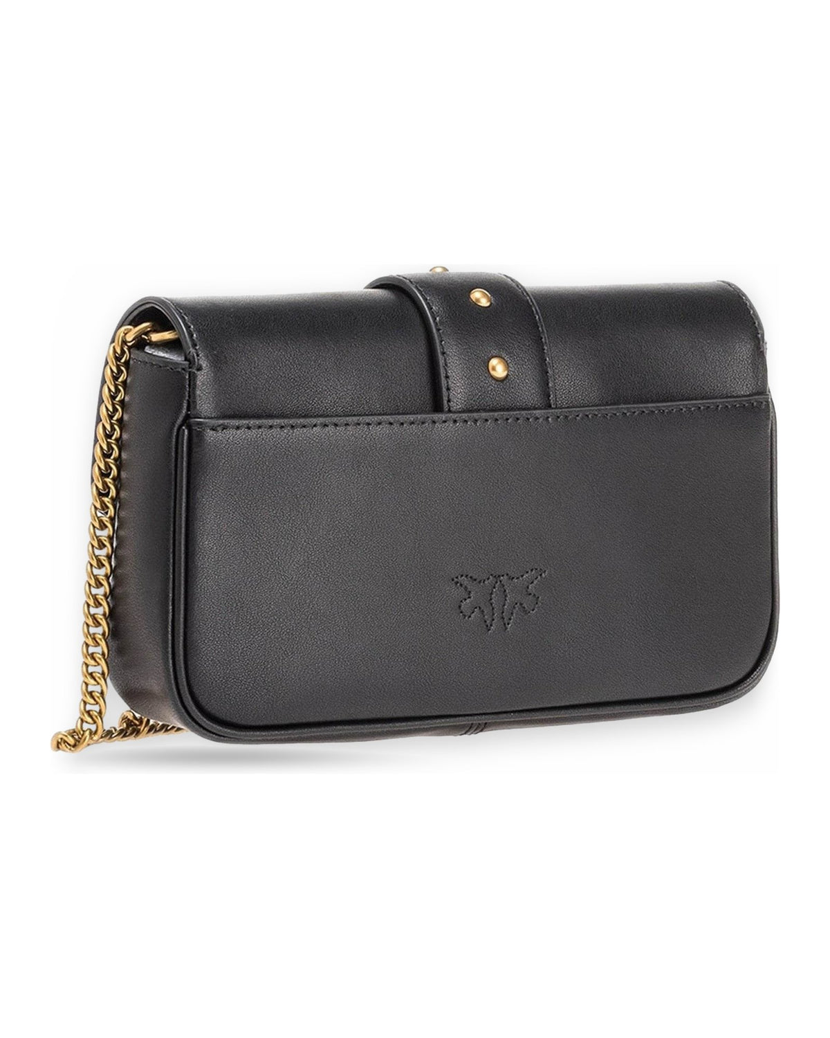Borse a spalla Donna Pinko - Love One Pocket C Vitello Seta - Nero