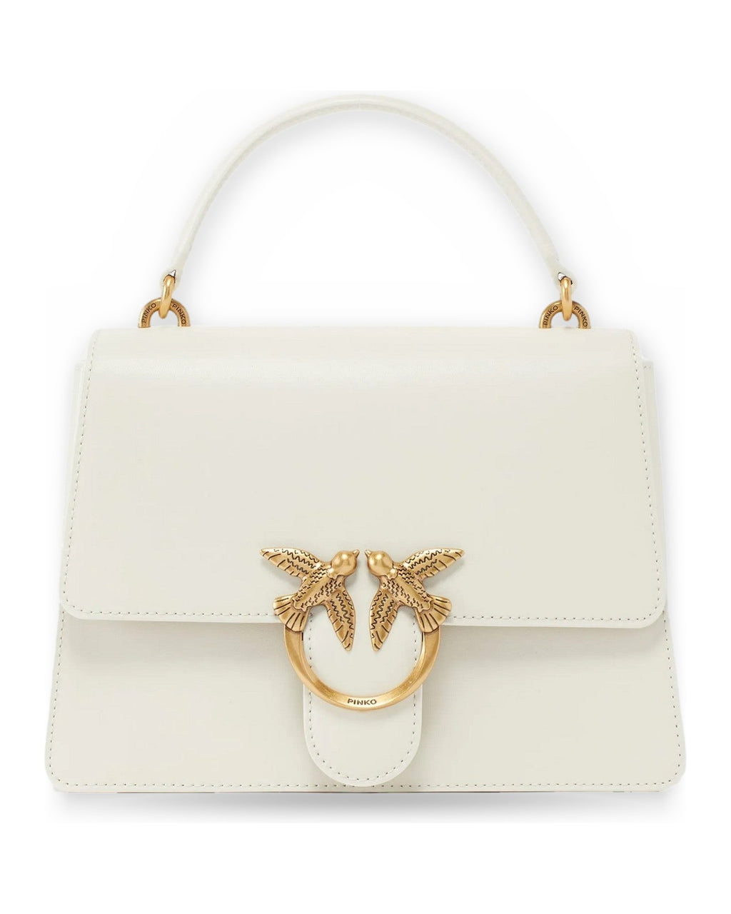 Borse a spalla Donna Pinko - Love One Top Handle Classic Li - Bianco