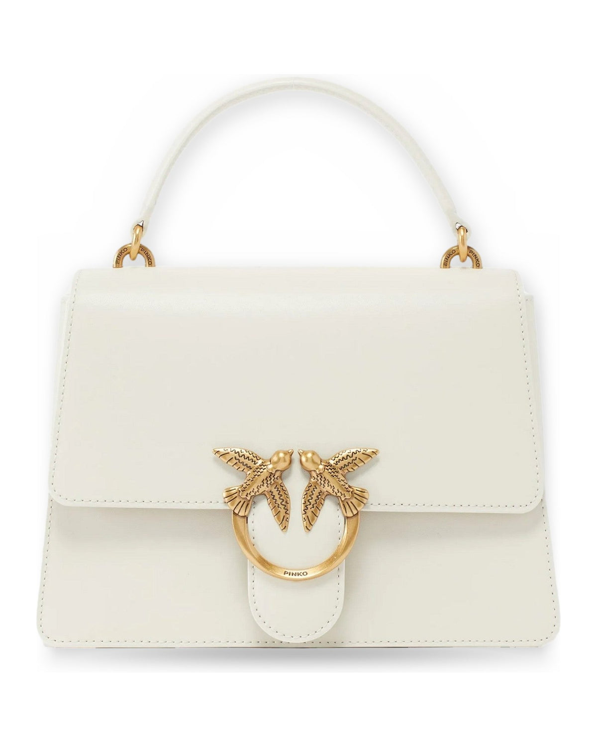 Borse a spalla Donna Pinko - Love One Top Handle Classic Li - Bianco