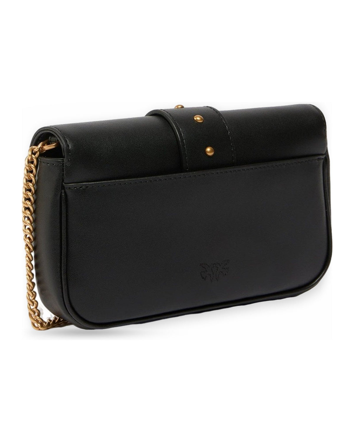 Borse a spalla Donna Pinko - Love Pocket New Buckle Vitello - Nero