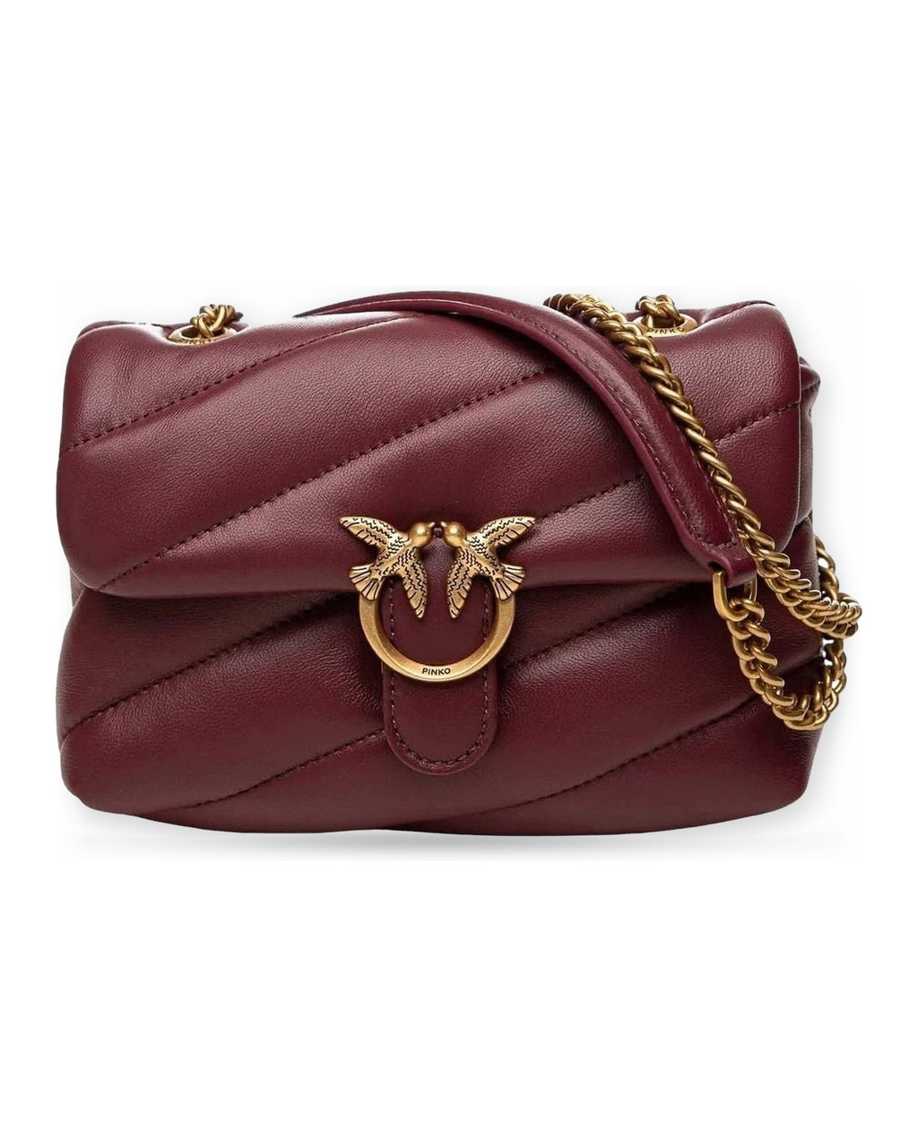 Borse a spalla Donna Pinko - Love Puff Baby Small B. Sheep - Bordeaux