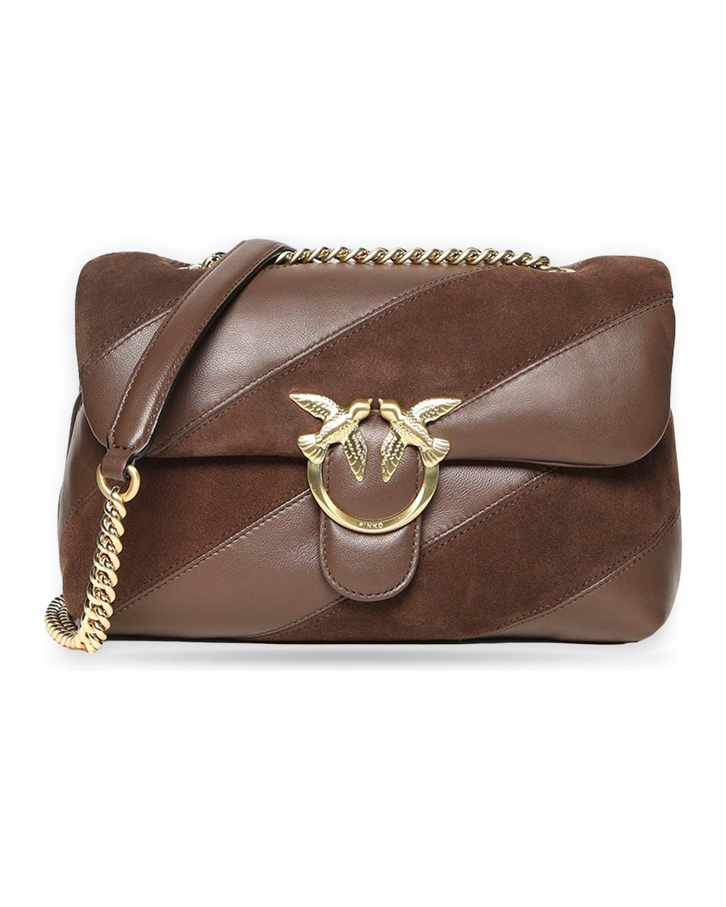 Borse a spalla Donna Pinko - Love Puff Classic Cl Nappa + S - Marrone