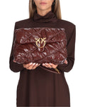 Borse a mano Donna Pinko - Love Puff Crinckle Classic New - Castano Intenso