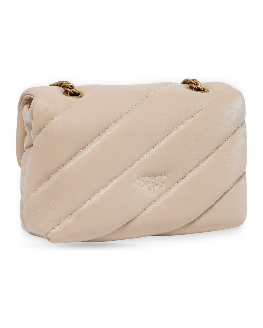 Borse a spalla Donna Pinko - Love Puff Mini Cl Sheep Nappa - Beige