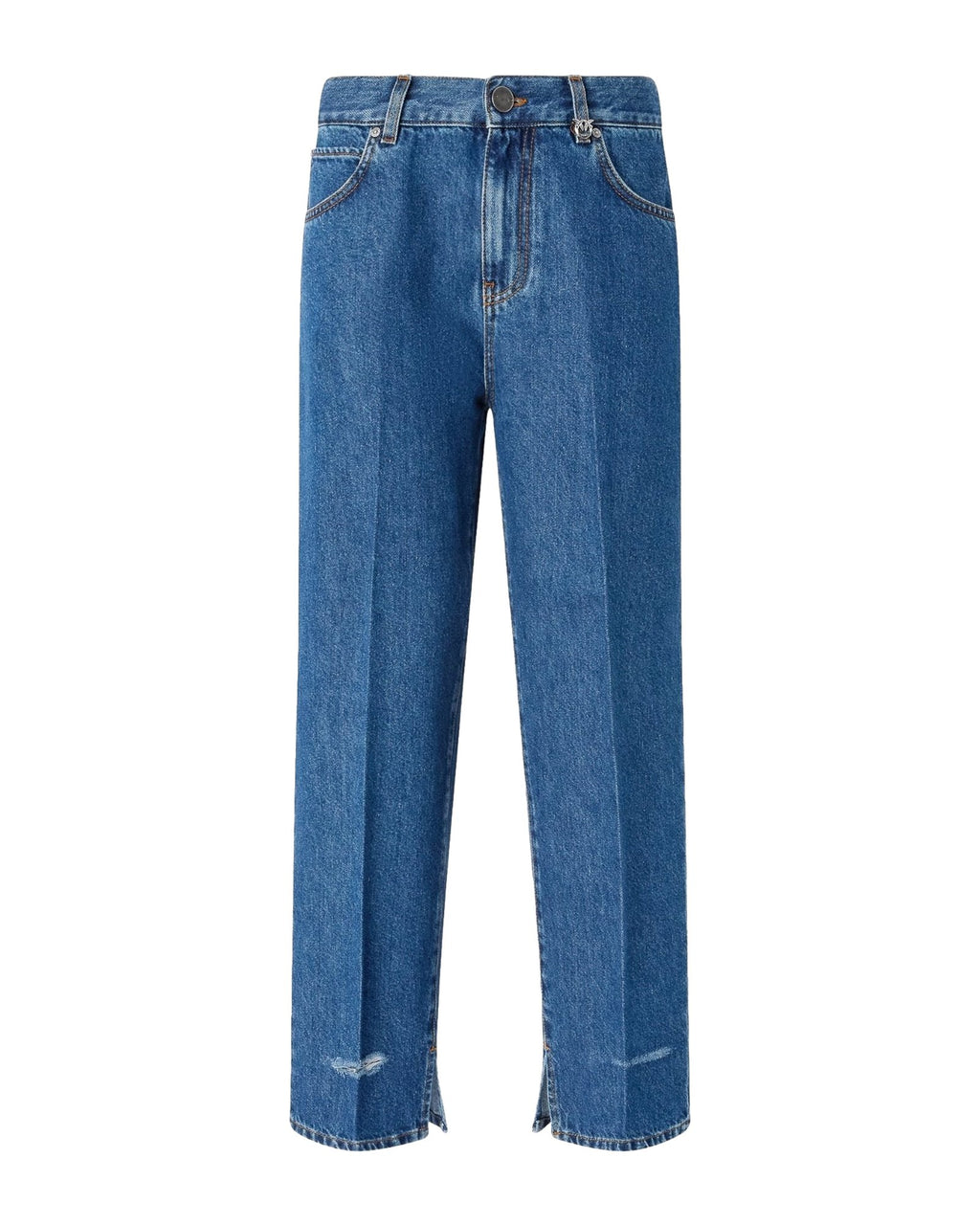 Pantaloni Donna Pinko - Lovely Loose Soft Ocean Denim - Blu