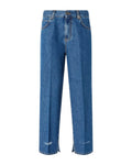 Pantaloni Donna Pinko - Lovely Loose Soft Ocean Denim - Blu