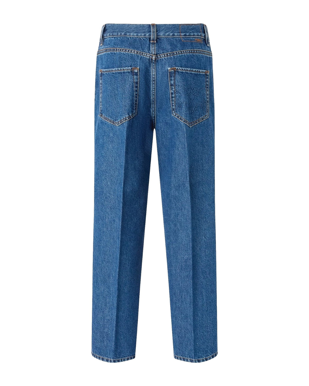 Pantaloni Donna Pinko - Lovely Loose Soft Ocean Denim - Blu