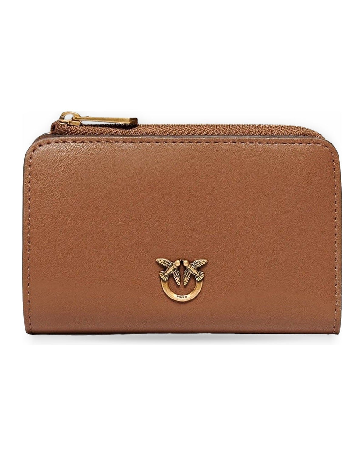 Portafogli Donna Pinko - Mini Wallet Vitello Seta - Marrone