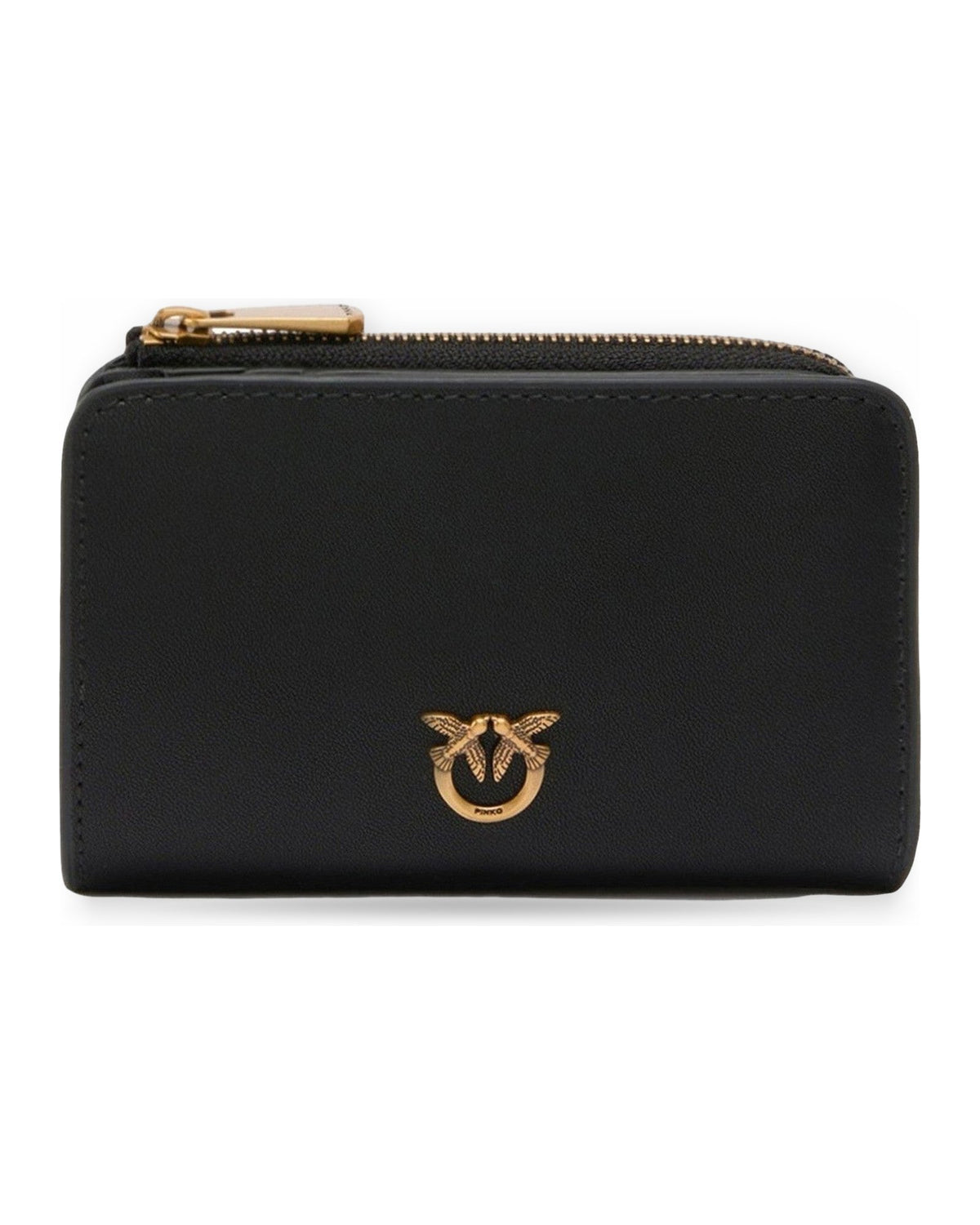 Portafogli Donna Pinko - Mini Wallet Vitello Seta - Nero