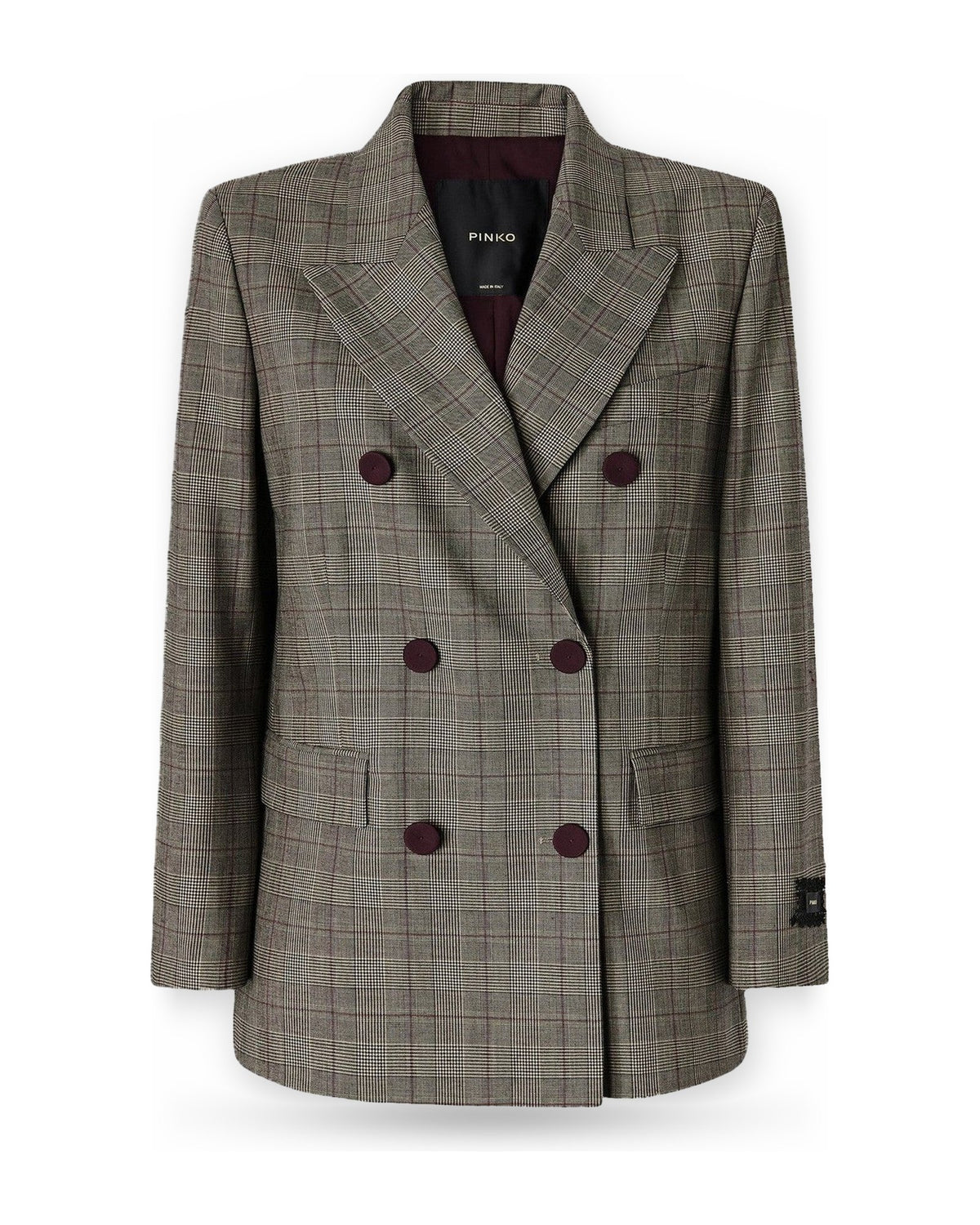 Giacche Donna Pinko - New Guinea Giacca Misto Lana T - Grigio/Marrone