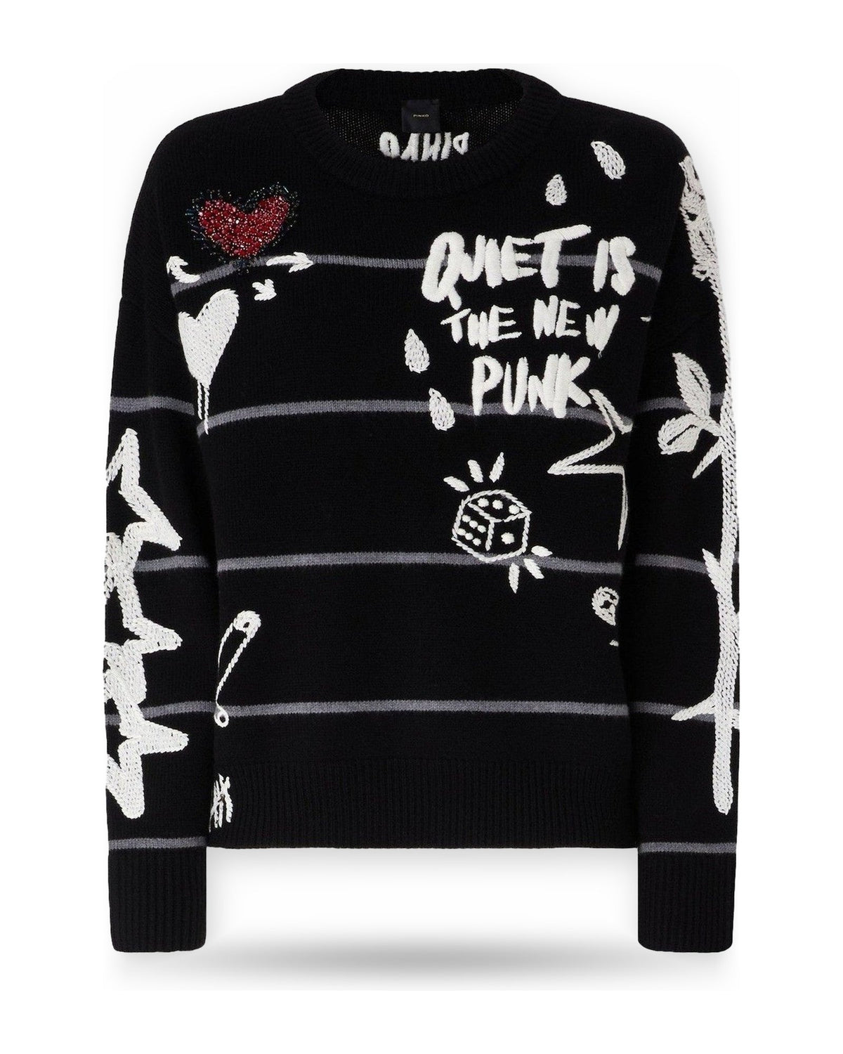 Maglie Donna Pinko - Nuova Andros Maglia Cordonetto - Nero