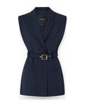 Gilet Donna Pinko - Nuraqus Gilet Diagonale Misto - Blu
