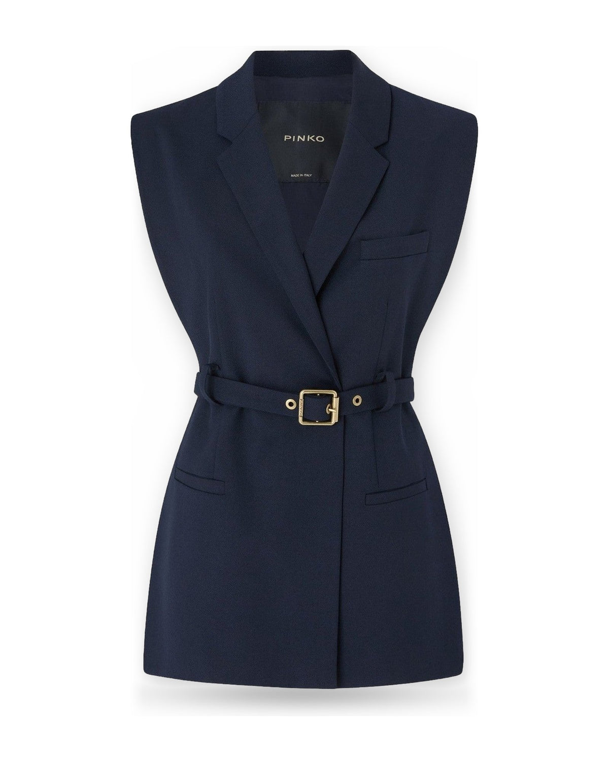 Gilet Donna Pinko - Nuraqus Gilet Diagonale Misto - Blu