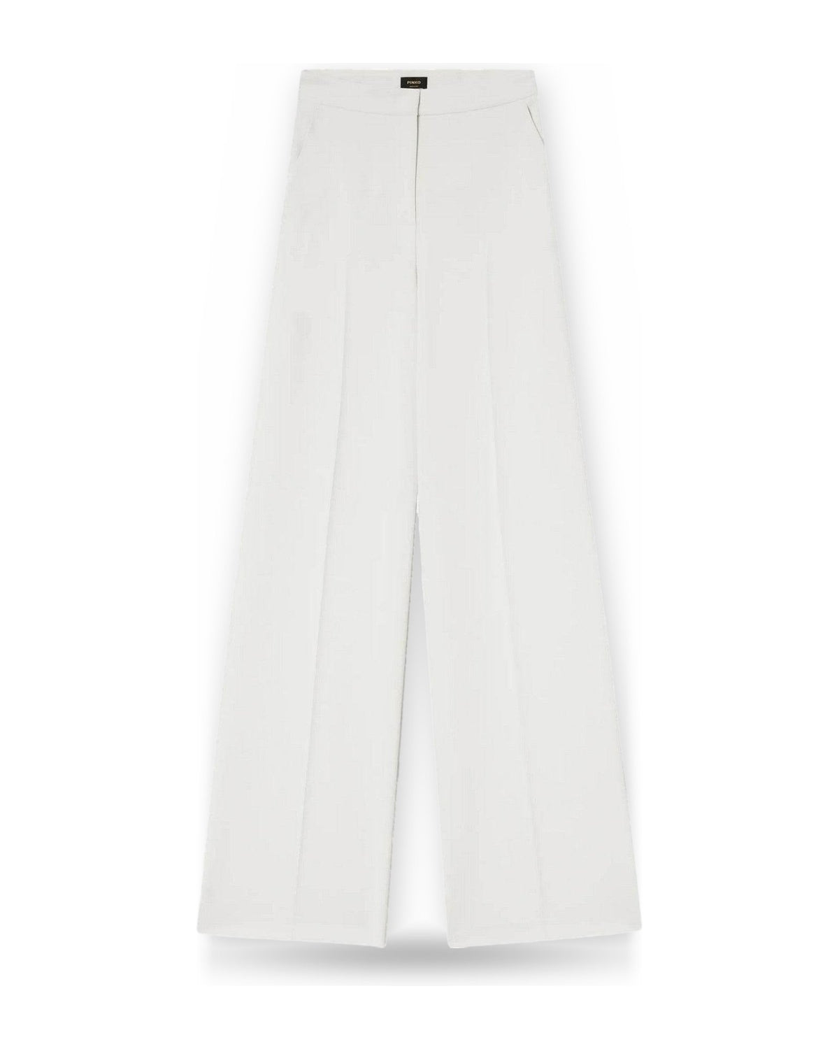 Pantaloni Donna Pinko - Pergamino Pantalone Crepe Stre - Bianco