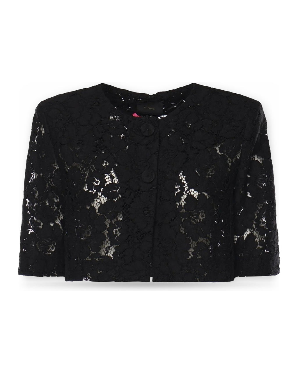 Giacche Donna Pinko - Platano Spencer Pizzo Rebrode - Nero