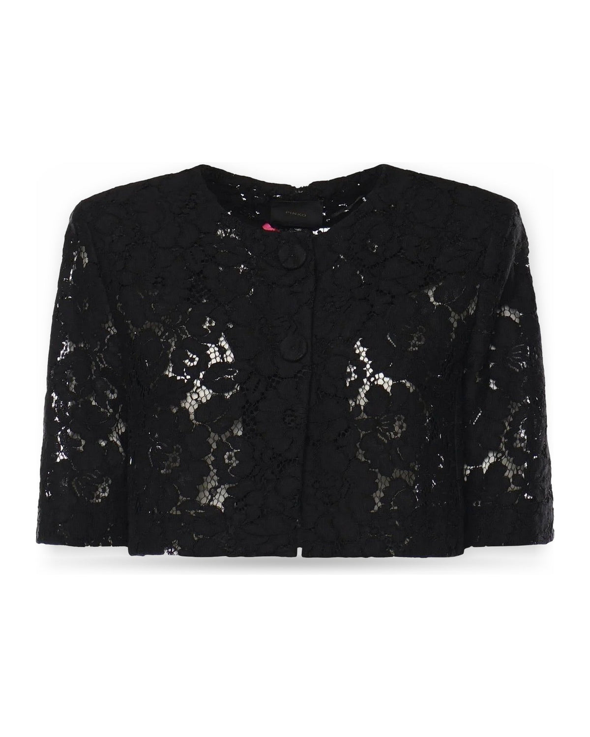 Giacche Donna Pinko - Platano Spencer Pizzo Rebrode - Nero