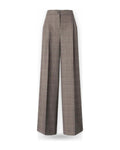 Pantaloni Donna Pinko - Plumeria Pantalone Misto Lana - Grigio/Marrone