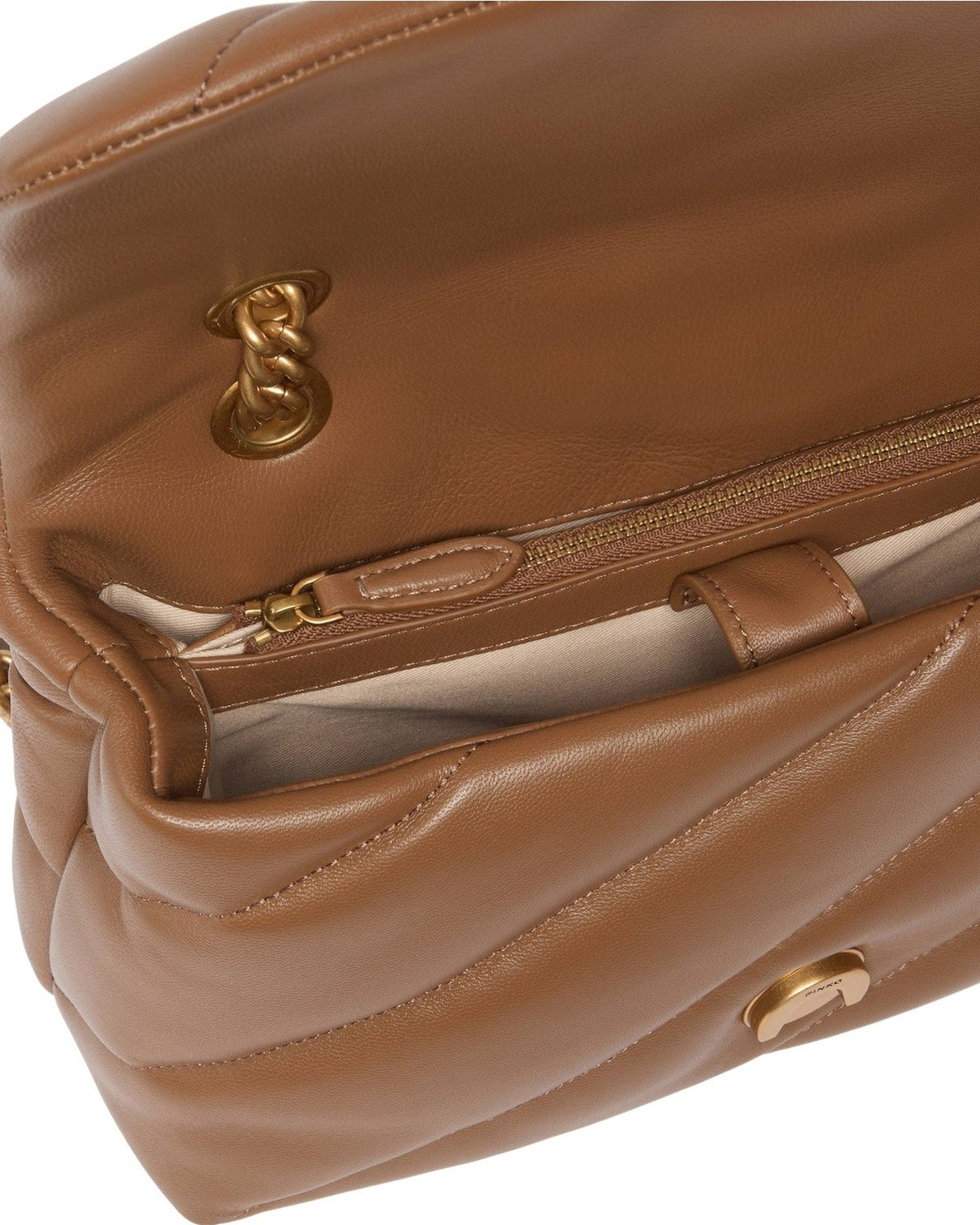 Borse a mano Donna Pinko - Puff Classic New Buckle Sheep - Marrone